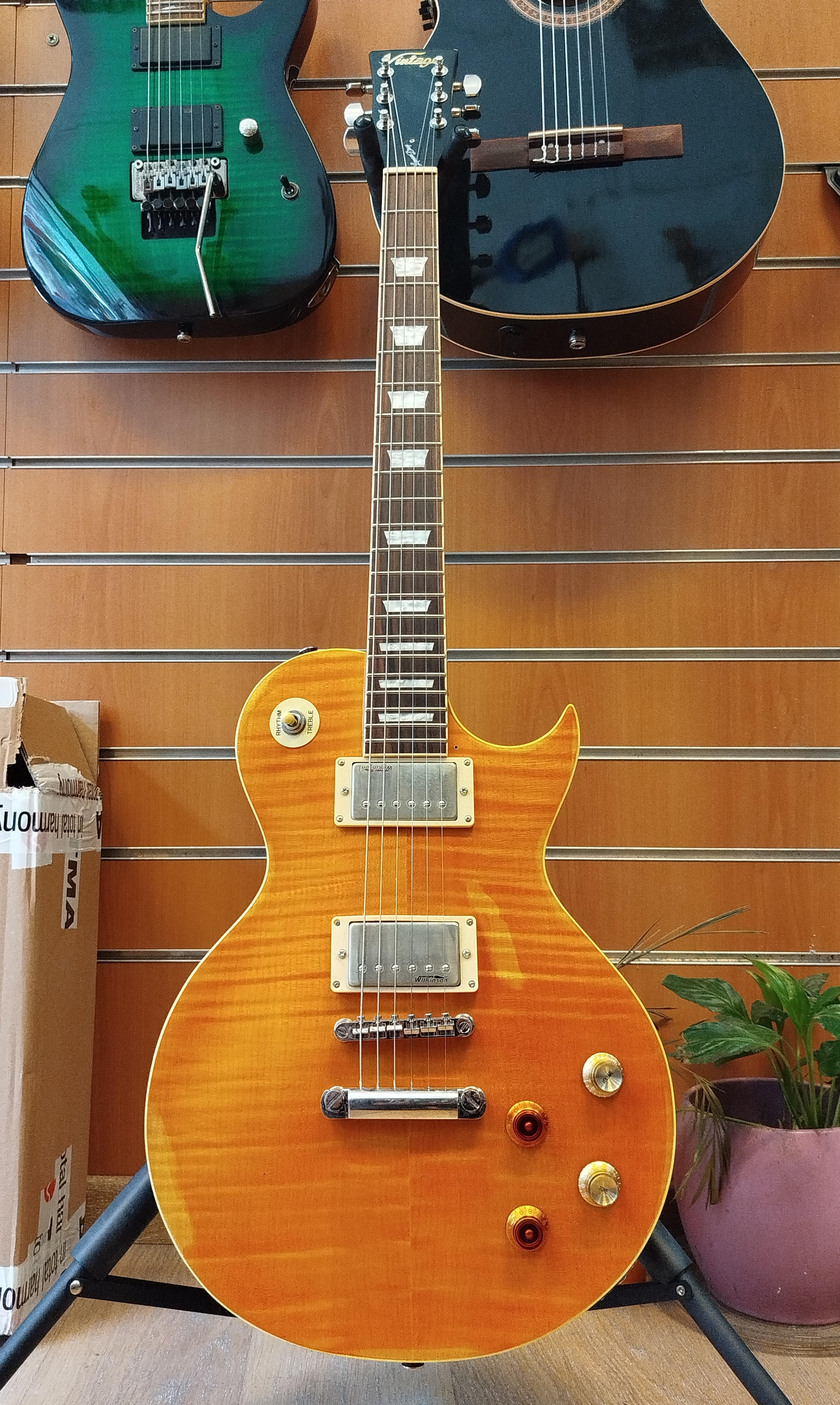 Vintage V100 ICON Electric Guitar ~ Distressed
